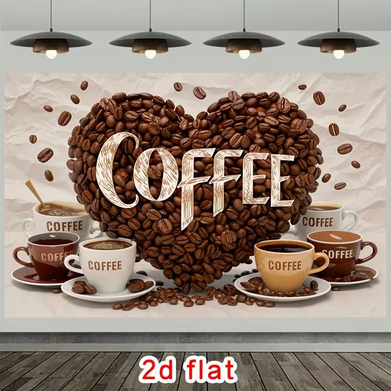 2D Coffee Lover Photoshoot Backdrop, Coffee Bean Heart and Coffee Cups Background 47.2x31.5inch/120*80cm
2D Coffee Lover Photoshoot Backdrop, Coffee Bean Heart and Coffee Cups Background 47.2x31.5inch/120*80cm