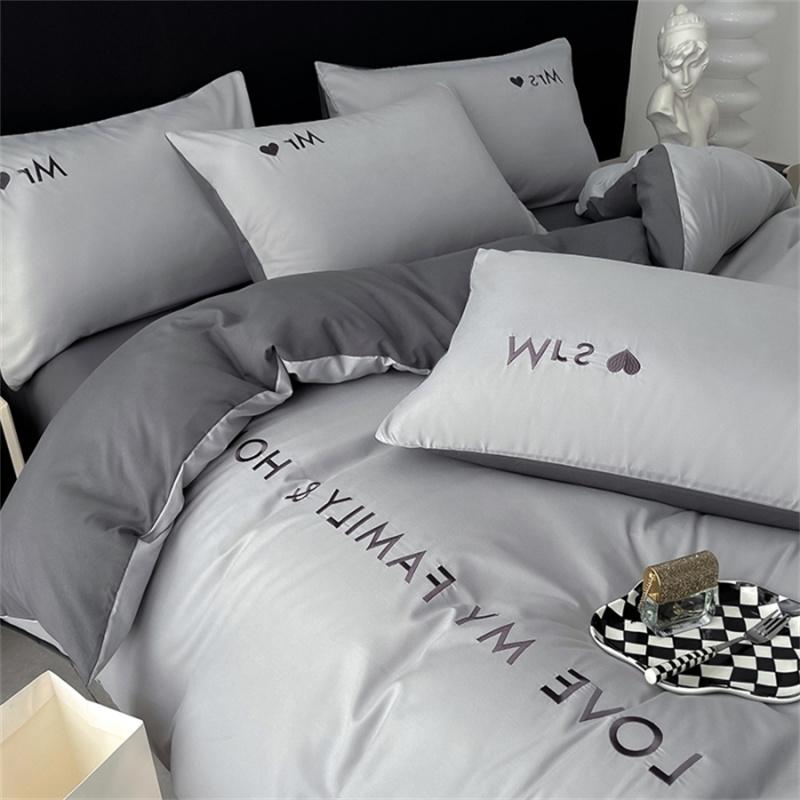 Комплект постельного белья из скандинавского египетского хлопка с пододеяльником, простыней, наволочкой, роскошным постельным бельем для двоих, двуспальной кровати размера Queen King Size, односпальной кровати для пары A160x200cm Bed 4pcs
Комплект постельного белья из скандинавского египетского хлопка с пододеяльником, простыней, наволочкой, роскошным постельным бельем для двоих, двуспальной кровати размера Queen King Size, односпальной кровати для пары A160x200cm Bed 4pcs