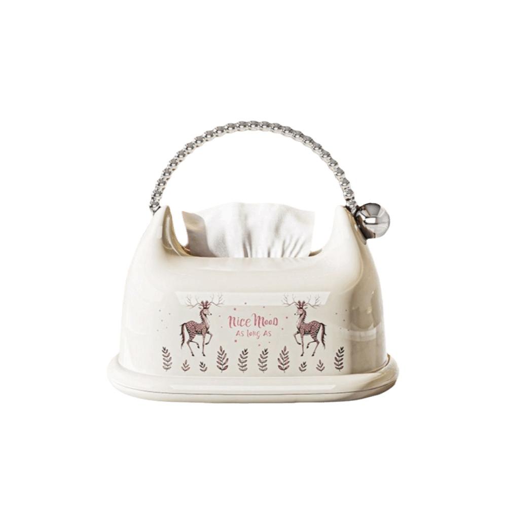 Portable Tissue Box Holder High End Handbag Shape Desktop Tissue Holder High Aesthetic Cream Style Paper Drawer Box Living Room білий
Portable Tissue Box Holder High End Handbag Shape Desktop Tissue Holder High Aesthetic Cream Style Paper Drawer Box Living Room білий