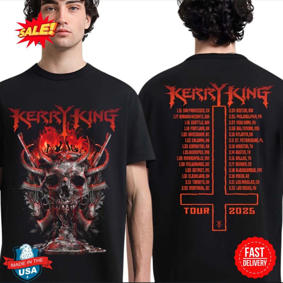 Kerry King 2025 Tour TShirt Skull Blast ITIN TwoSided North American Merch Unisex T-Shirt XXXXL
Kerry King 2025 Tour TShirt Skull Blast ITIN TwoSided North American Merch Unisex T-Shirt XXXXL