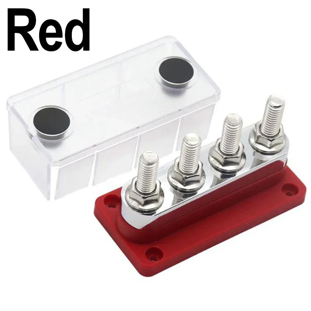 1pc Black/Red Power Distribution Block Busbar Heavy Ship Modification 4-way High Current Busbar 600A 48V DC Bus Box With 4 Posts красный
1pc Black/Red Power Distribution Block Busbar Heavy Ship Modification 4-way High Current Busbar 600A 48V DC Bus Box With 4 Posts красный