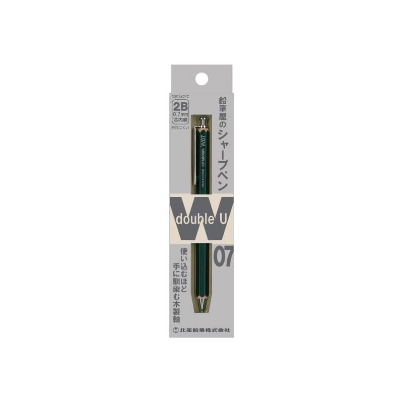 north star pencil 0.7mm mechanical pencil wooden shaft #0 2B black core dark green 1 piece (W07-600DG)
north star pencil 0.7mm mechanical pencil wooden shaft #0 2B black core dark green 1 piece (W07-600DG)