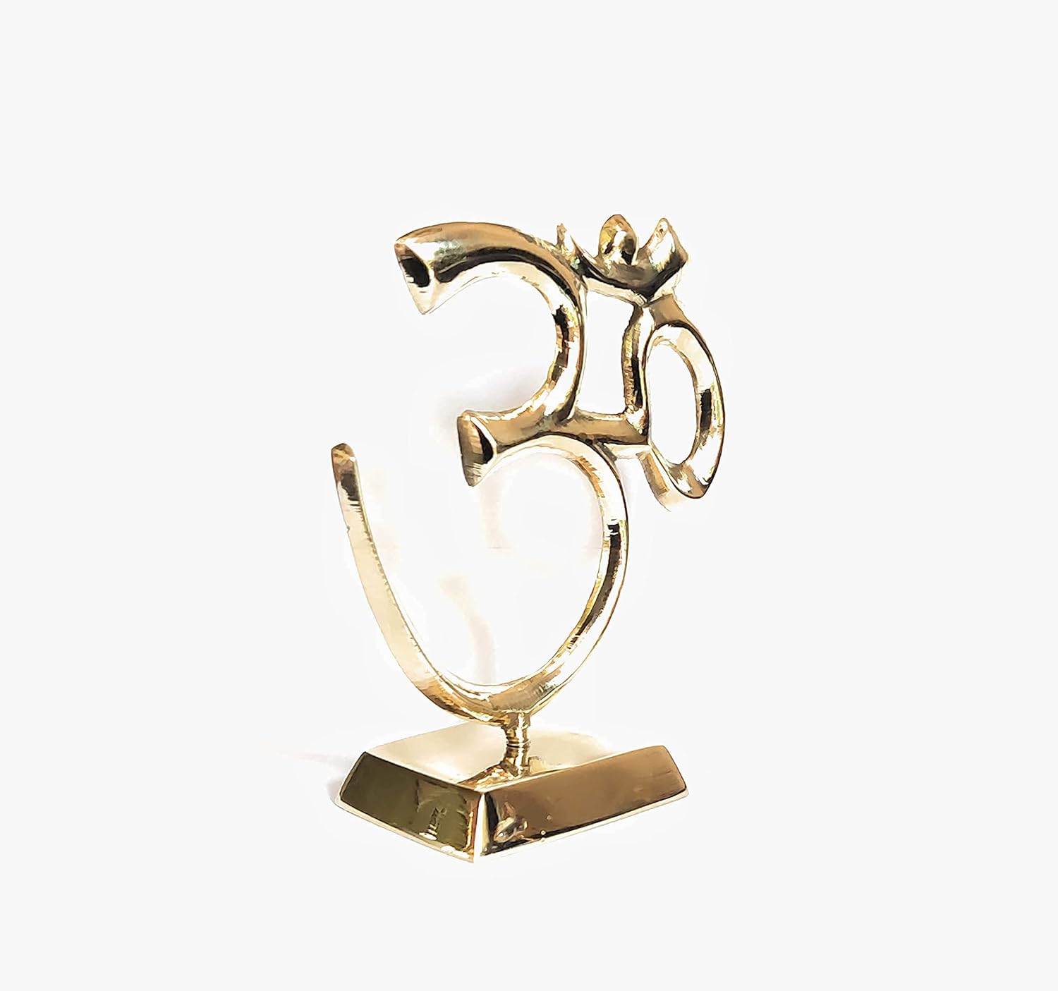 Gold Plated Pure Brass Statue, Om Idol, Religious Sculpture, Medium Size, Gold
Gold Plated Pure Brass Statue, Om Idol, Religious Sculpture, Medium Size, Gold