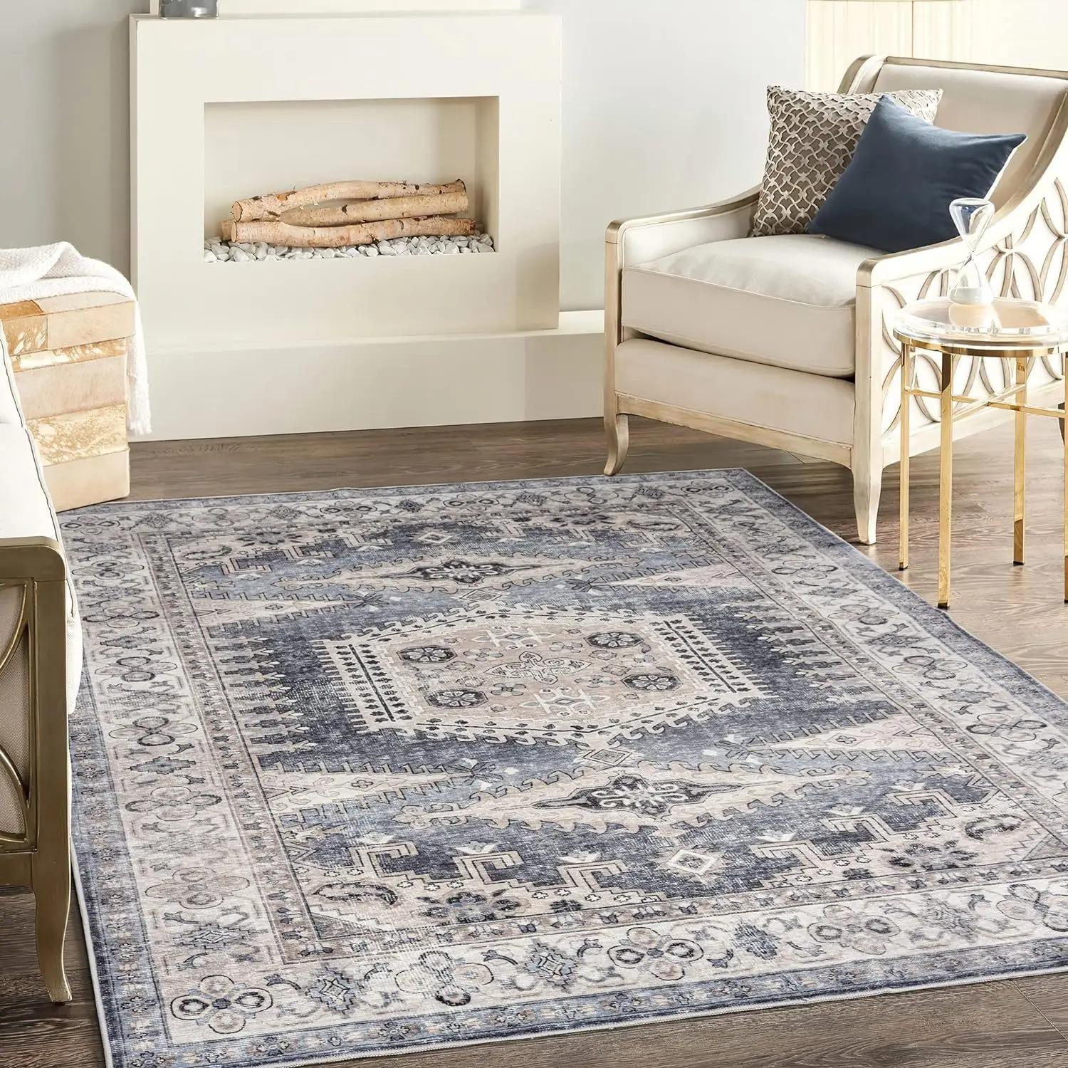 VIKAMA Retro Bohemian Loop-Pile Rug - Ultra-Thin, Stain-Resistant, Non-Slip Carpet for Living Room & Office, Soft Floor Mat 40x60cm 16x24inch
VIKAMA Retro Bohemian Loop-Pile Rug - Ultra-Thin, Stain-Resistant, Non-Slip Carpet for Living Room & Office, Soft Floor Mat 40x60cm 16x24inch