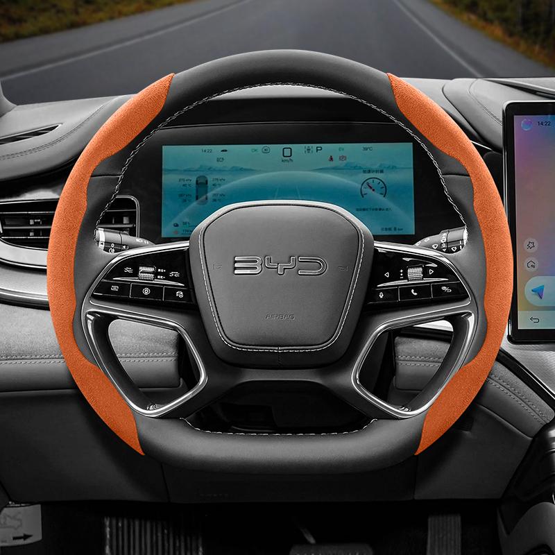 Suitable for Byd Anti-Slip Buckle Segmented Suede Steering Wheel Cover Suitable for Dolphin Mini S
Suitable for Byd Anti-Slip Buckle Segmented Suede Steering Wheel Cover Suitable for Dolphin Mini S