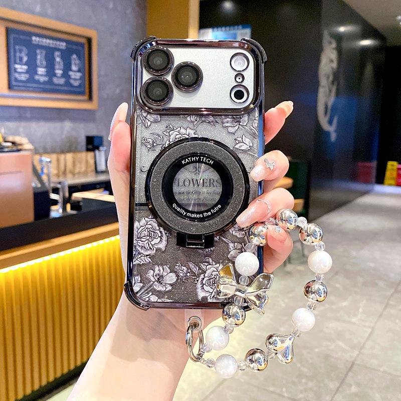High-End Glitter Magnetic Stand Floral Case for iPhone 15/16/17 Pro Max iPhone 13 Pro Max
High-End Glitter Magnetic Stand Floral Case for iPhone 15/16/17 Pro Max iPhone 13 Pro Max