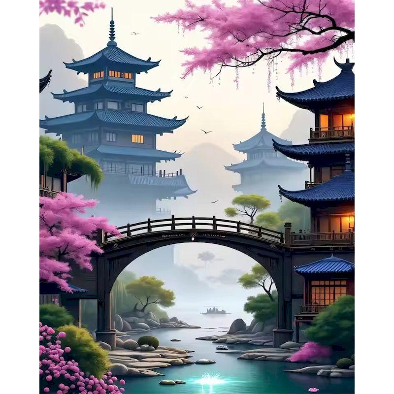 GATYZTORY Diy Painting By Numbers Kits Cherry Blossom Pavilio Scenery Picture With Number Acrylic Paint On Canvas Personalized G 30x20cm no frame
GATYZTORY Diy Painting By Numbers Kits Cherry Blossom Pavilio Scenery Picture With Number Acrylic Paint On Canvas Personalized G 30x20cm no frame