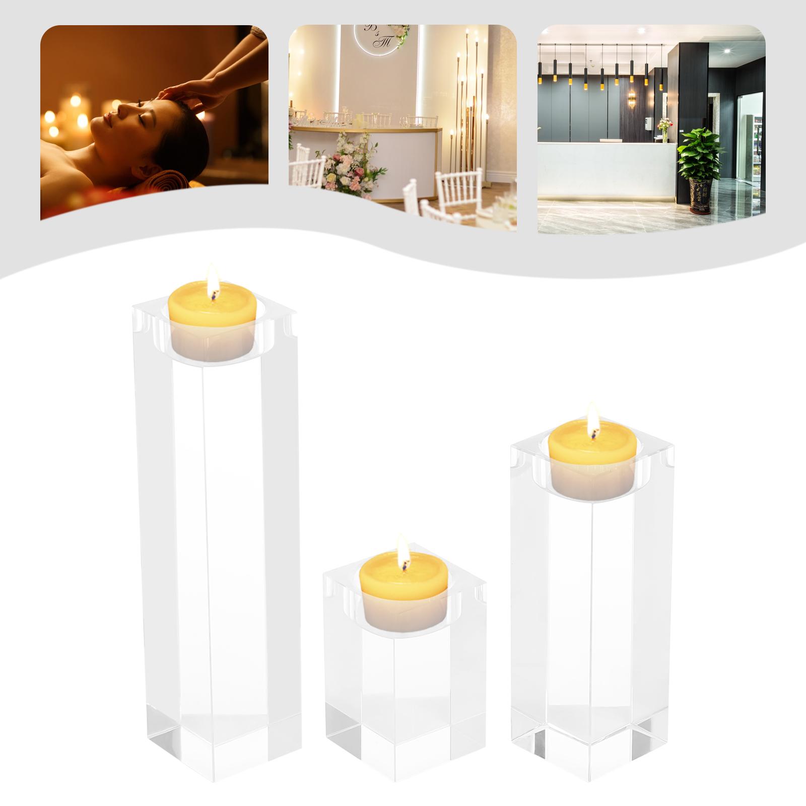 3 шт. Подсвечники из прозрачного хрусталя, Квадратные подсвечники Центральный элемент Настольный 50*50*8/14/20 см Подходят для свечей до 4 см для домашнего декора 3pcs чистый
3 шт. Подсвечники из прозрачного хрусталя, Квадратные подсвечники Центральный элемент Настольный 50*50*8/14/20 см Подходят для свечей до 4 см для домашнего декора 3pcs чистый