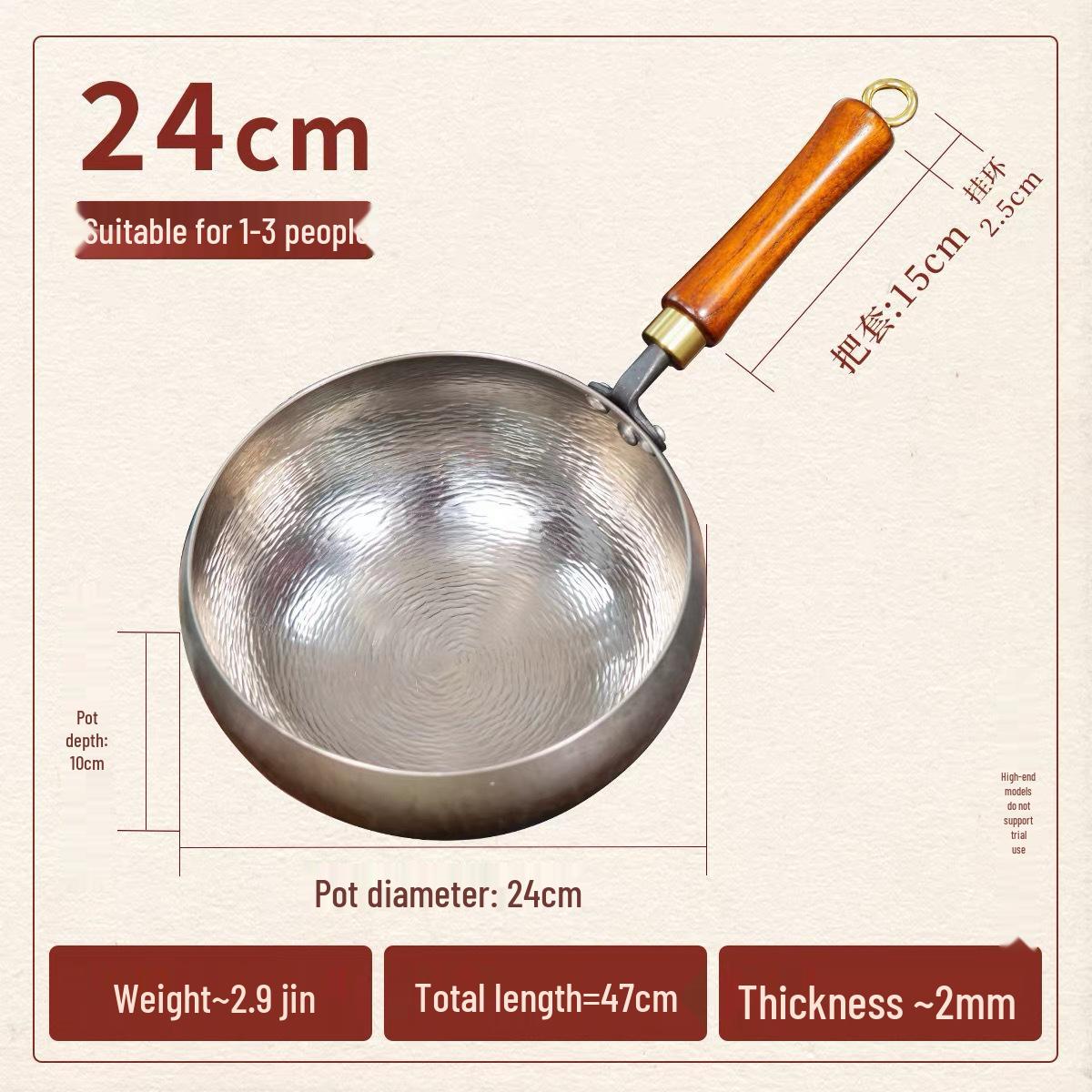 Hand-Forged Pure Titanium Non-Stick Wok - Rust-Free Household Stir-Fry Pan 24cm
Hand-Forged Pure Titanium Non-Stick Wok - Rust-Free Household Stir-Fry Pan 24cm