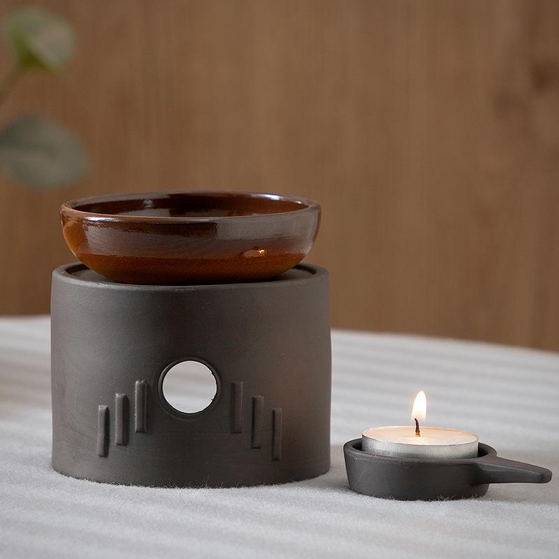 Cinnabar 3 in 1 Coarse Pottery Tea Warmer Ceramic Japanese Style Candle Heating 100ml Reed Diffuser Essential Oil Incense burner
Cinnabar 3 in 1 Coarse Pottery Tea Warmer Ceramic Japanese Style Candle Heating 100ml Reed Diffuser Essential Oil Incense burner