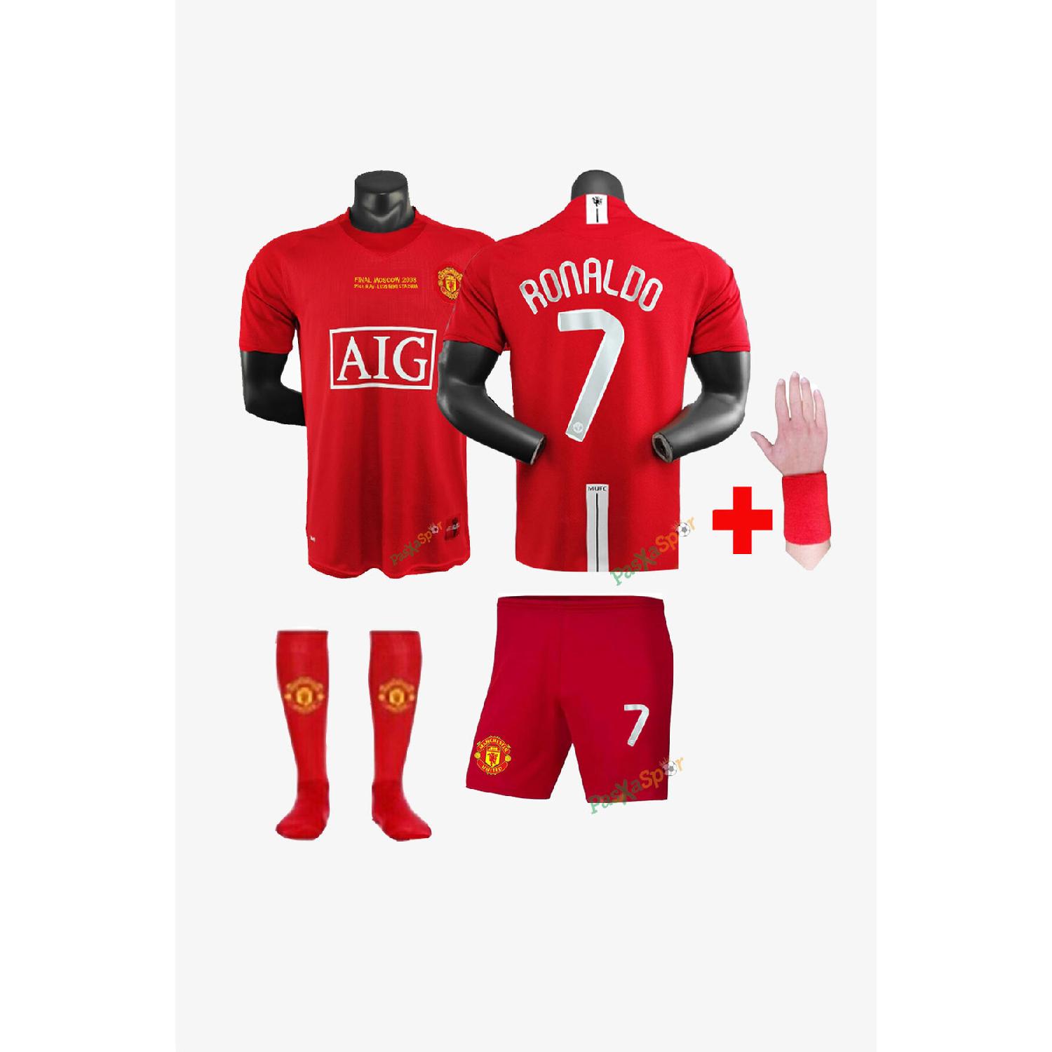 Финал Лиги чемпионов 2008 г., Москва, М. Детские трикотажные шорты United Ronaldo, носки, браслет, подарок
Финал Лиги чемпионов 2008 г., Москва, М. Детские трикотажные шорты United Ronaldo, носки, браслет, подарок