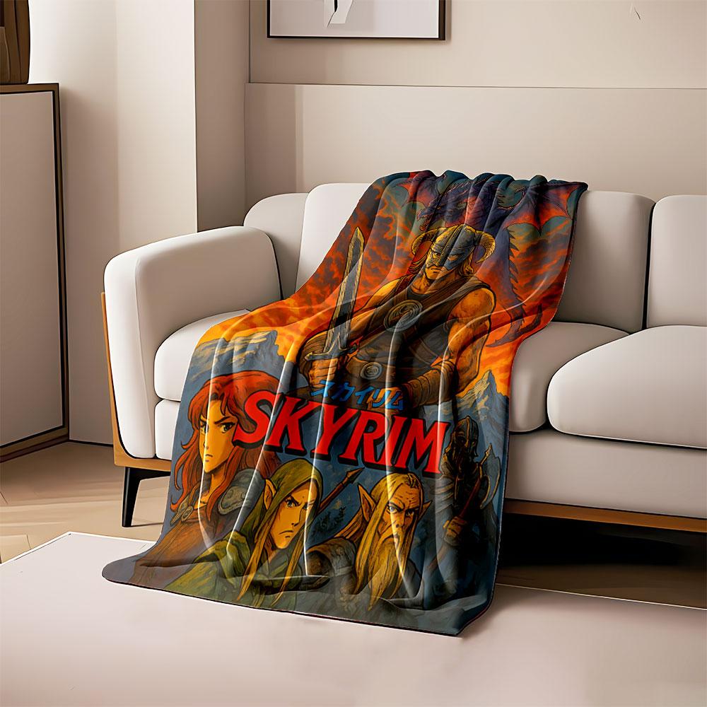 A fantasy scene with a warrior, dragon, fiery sky, and supporting characters. for all seasons blanket lunch break throw gift 80cm x 120cm
A fantasy scene with a warrior, dragon, fiery sky, and supporting characters. for all seasons blanket lunch break throw gift 80cm x 120cm