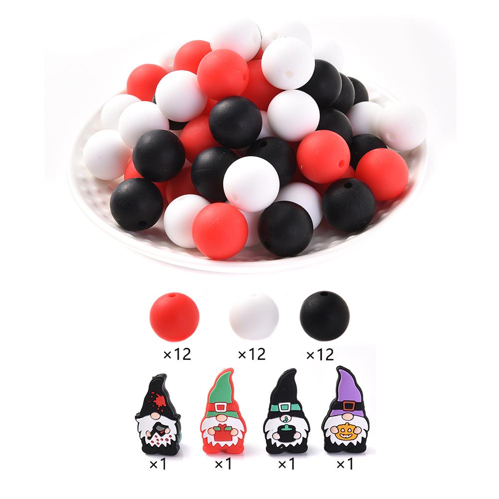 66Pcs Baby Teether Animal Silicone Beads Set Food Grade for Newborn Diy Nursing Chew Mix Round Teether Beads Toy Pacifier Chain
66Pcs Baby Teether Animal Silicone Beads Set Food Grade for Newborn Diy Nursing Chew Mix Round Teether Beads Toy Pacifier Chain
