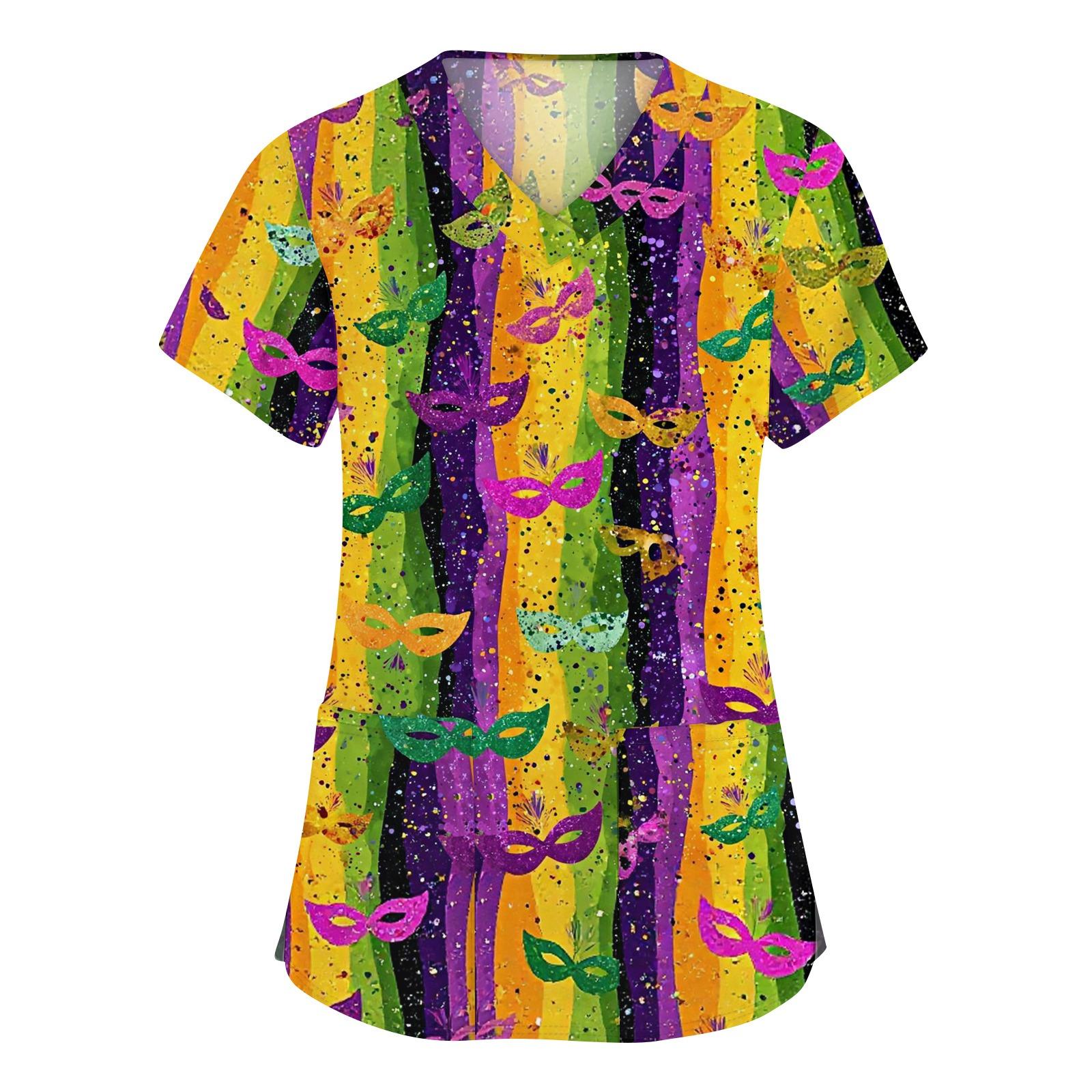 Женская мода с v-образным вырезом, короткими рукавами и карманами, топы с принтом S фиолетовый
Женская мода с v-образным вырезом, короткими рукавами и карманами, топы с принтом S фиолетовый