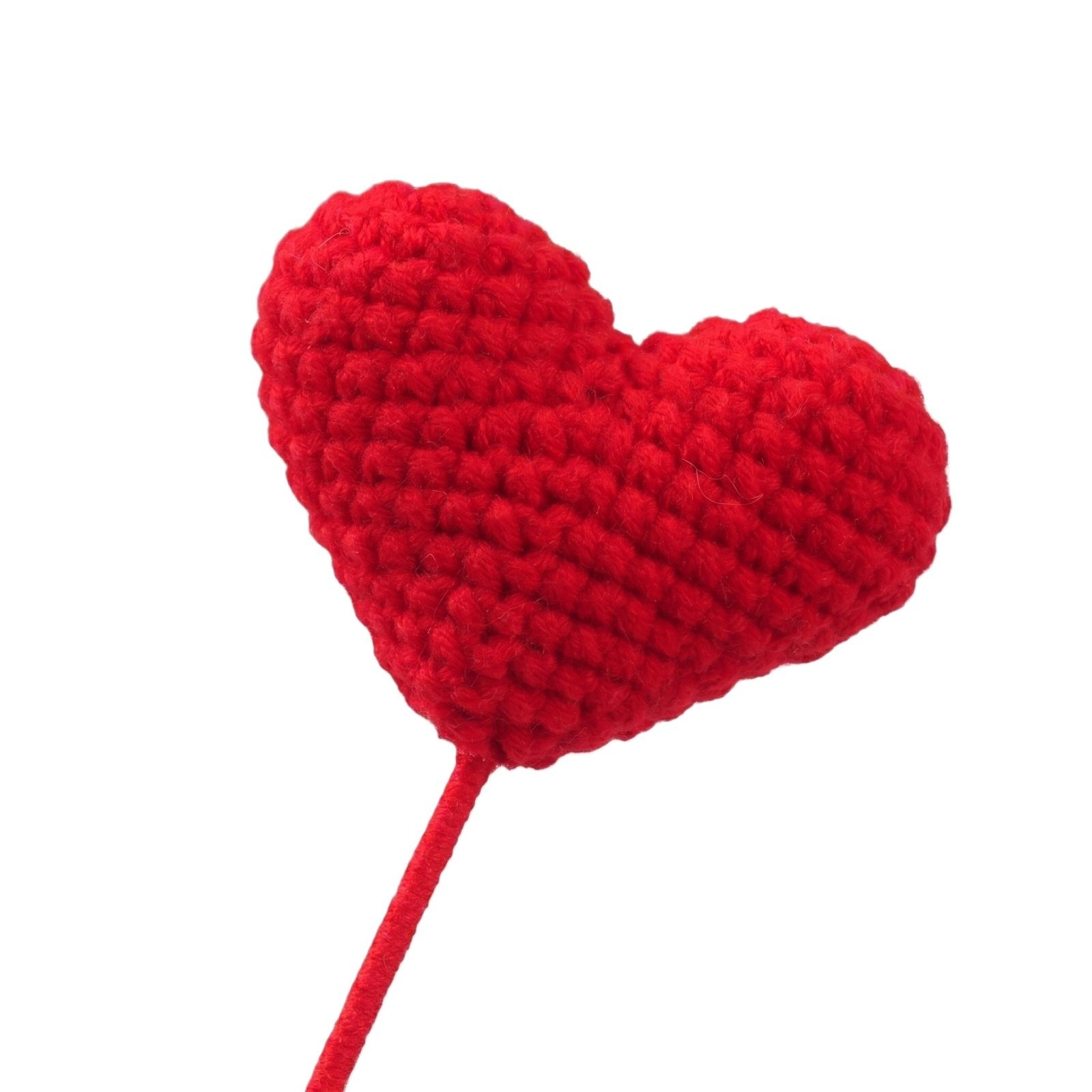 Handmade Knitted Heart on Stick Soft Plush Decorative Item for Crafts Home Decorations and Gifts One Size червоний
Handmade Knitted Heart on Stick Soft Plush Decorative Item for Crafts Home Decorations and Gifts One Size червоний