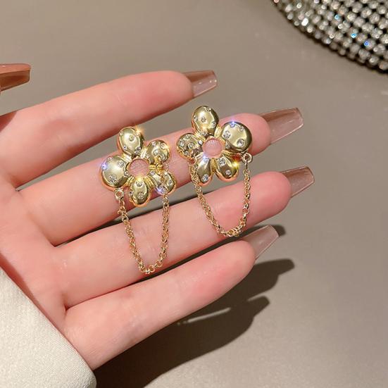 Yousheng 1 Pair Women Stud Earrings Hollow Flower Tassel Chain Retro Style Rhinestone Decor Hanging Earrings Prom Party Wedding Ear Jewelry золотистый
Yousheng 1 Pair Women Stud Earrings Hollow Flower Tassel Chain Retro Style Rhinestone Decor Hanging Earrings Prom Party Wedding Ear Jewelry золотистый