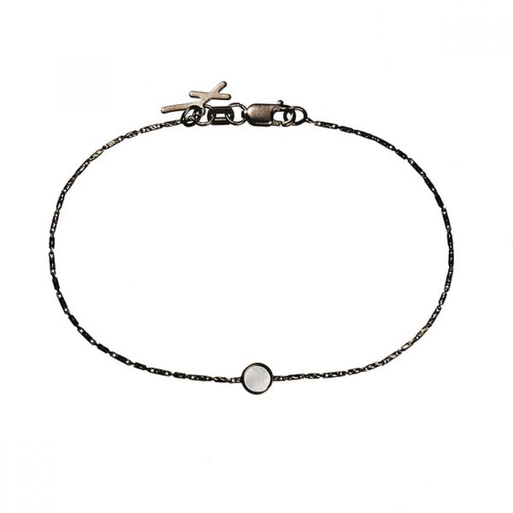 Perte Arco Bracelet White Black 14k Gold 17.7cm Single option
Perte Arco Bracelet White Black 14k Gold 17.7cm Single option