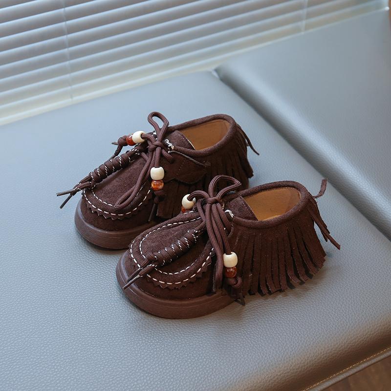 Kids Fringe Moccasins for Girls New Autumn Toddler Walking Loafers Soft Sole Simple Retro School Outdoor Casual Daily Wear 25 коричневий
Kids Fringe Moccasins for Girls New Autumn Toddler Walking Loafers Soft Sole Simple Retro School Outdoor Casual Daily Wear 25 коричневий