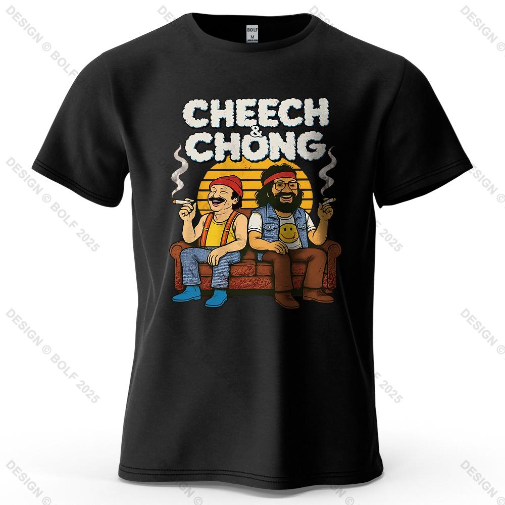 Чоловіча футболка з мультяшним принтом CHEECH & CHONG 100% бавовна Оверсайз Ретро Смішні Графічні Футболки для Жінок Топи Футболки Вуличний одяг 2XL
Чоловіча футболка з мультяшним принтом CHEECH & CHONG 100% бавовна Оверсайз Ретро Смішні Графічні Футболки для Жінок Топи Футболки Вуличний одяг 2XL
