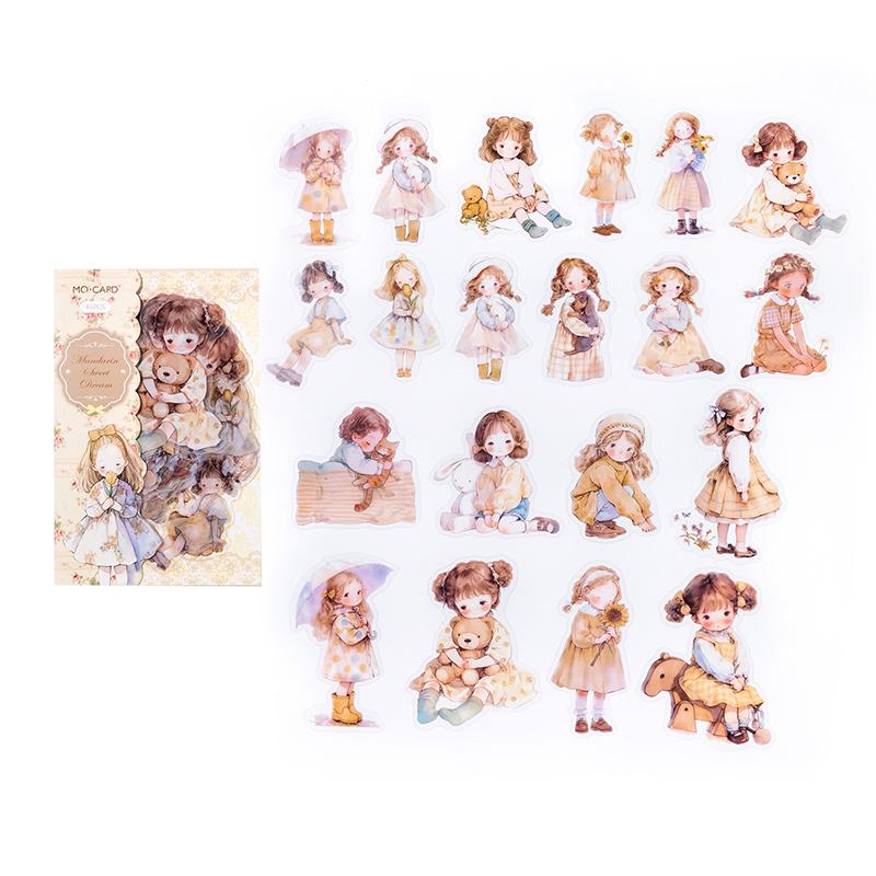 40pcs/pack Kawaii Ins Aesthetic Stationery Stickers Cute Doll PET Stickers DIY Scrapbook Diary Album Junk Journal Decoration
40pcs/pack Kawaii Ins Aesthetic Stationery Stickers Cute Doll PET Stickers DIY Scrapbook Diary Album Junk Journal Decoration