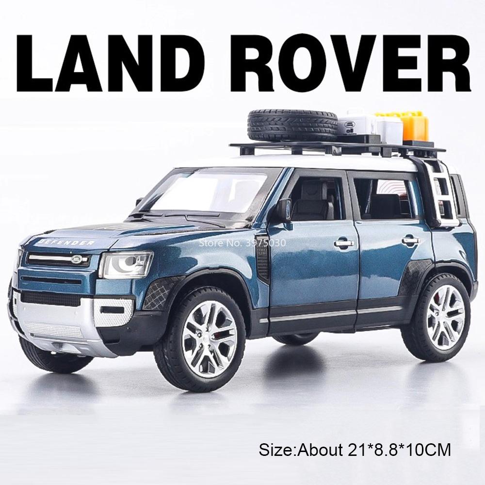 1:24 Scale Land Rover Defender Range Rover Shock Absorption Pull Back Doors Opened Off-road Metal Cars Models for Boys Gifts
1:24 Scale Land Rover Defender Range Rover Shock Absorption Pull Back Doors Opened Off-road Metal Cars Models for Boys Gifts