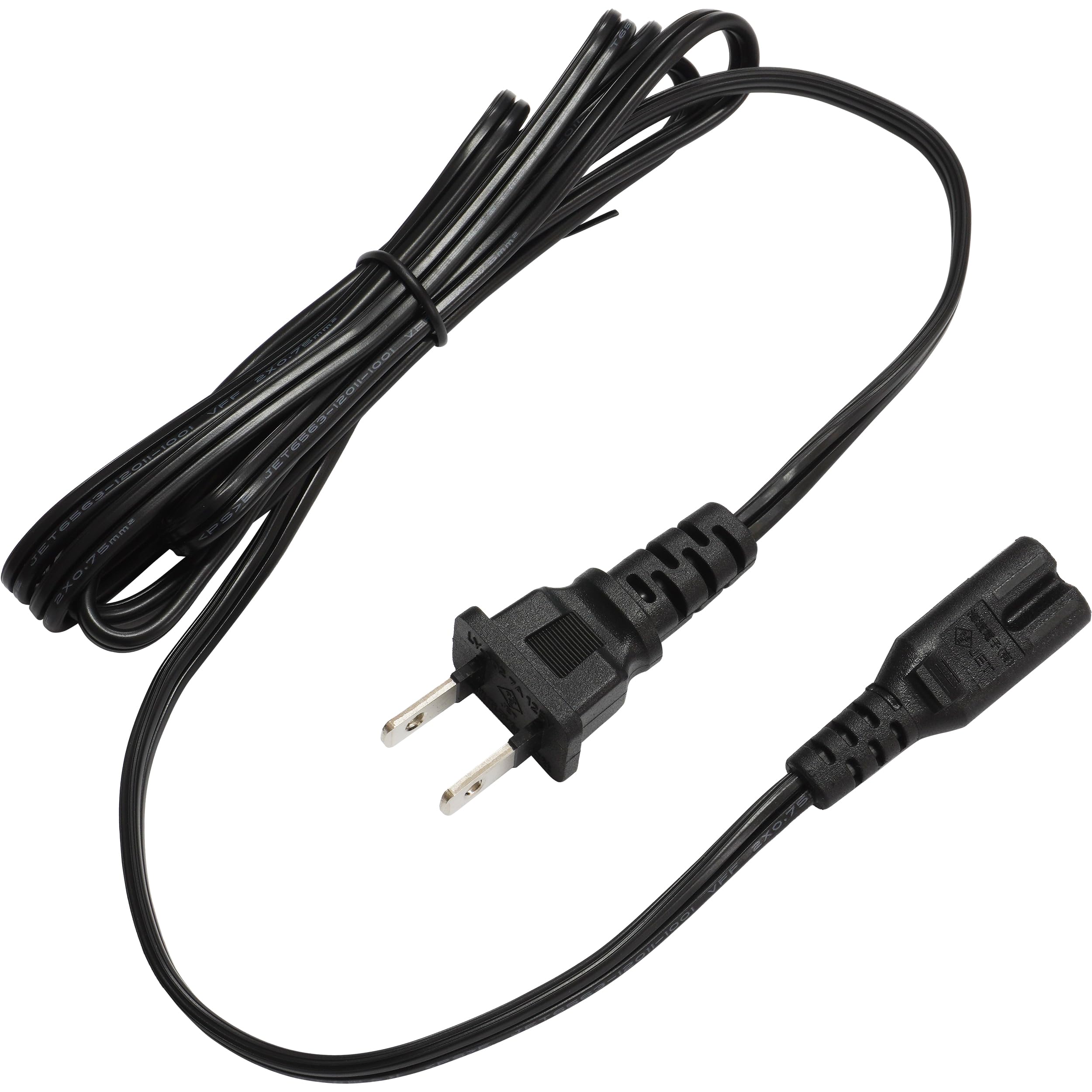 Kaito Denshi AC Power Cable Glasses Cable Straight Glasses Type Glasses Cord Straight Type Connector 2 Pin Black PSE RoHS 180cm чорний
Kaito Denshi AC Power Cable Glasses Cable Straight Glasses Type Glasses Cord Straight Type Connector 2 Pin Black PSE RoHS 180cm чорний