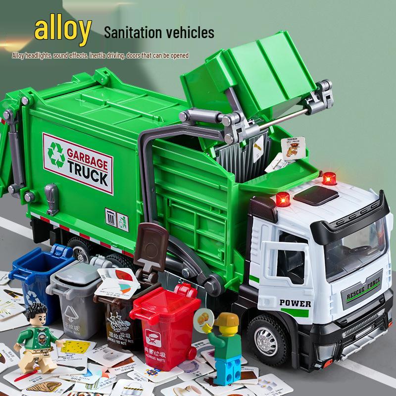 Super Large Alloy Sanitation Truck Toy with Garbage Classification Buckets - Perfect Birthday Gift for Boys
Super Large Alloy Sanitation Truck Toy with Garbage Classification Buckets - Perfect Birthday Gift for Boys