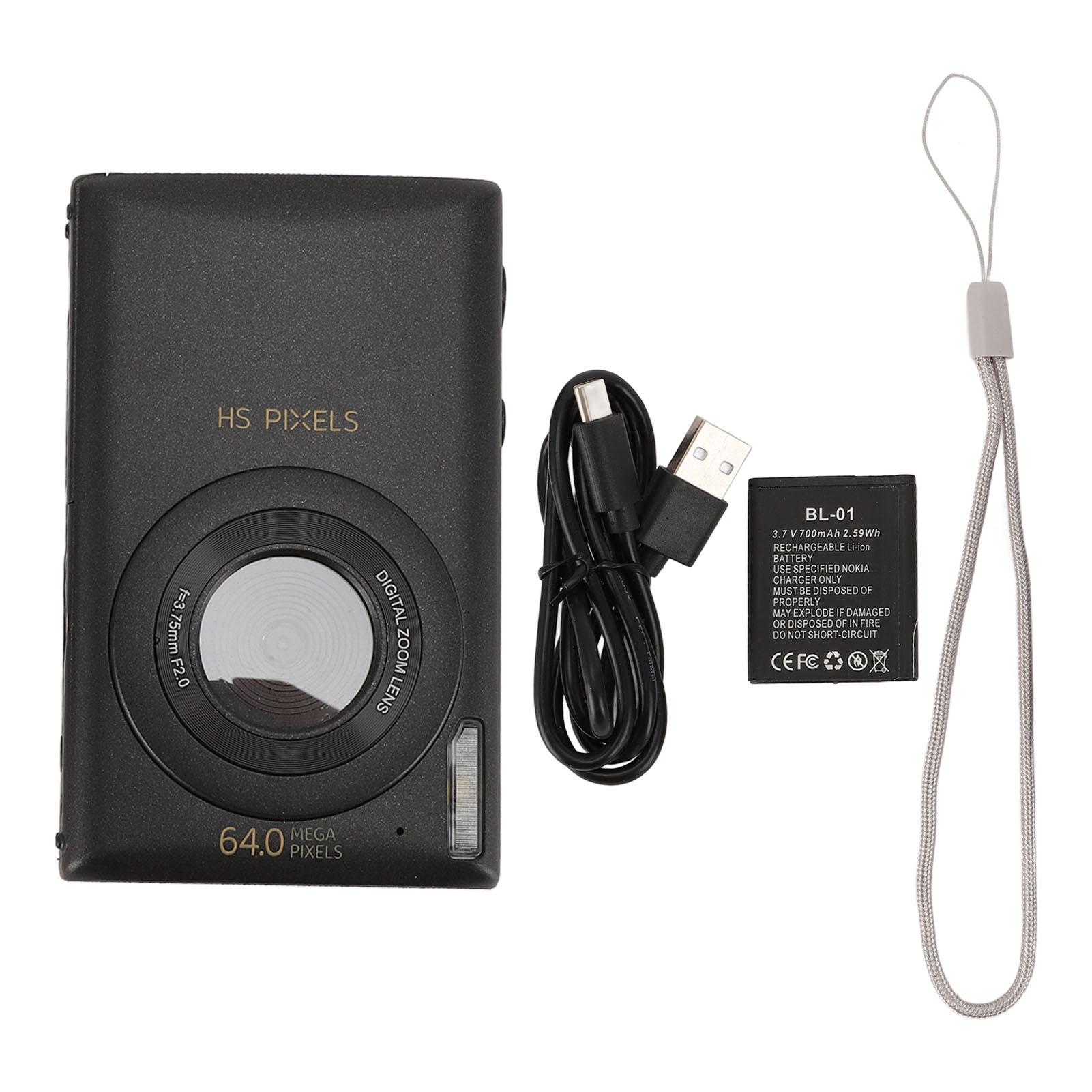 Digital Camera 4K 64MP Auto Focus MP3 Player 2.8 Inch Color Screen 700mAh 18x Digital Zoom Camera білий
Digital Camera 4K 64MP Auto Focus MP3 Player 2.8 Inch Color Screen 700mAh 18x Digital Zoom Camera білий
