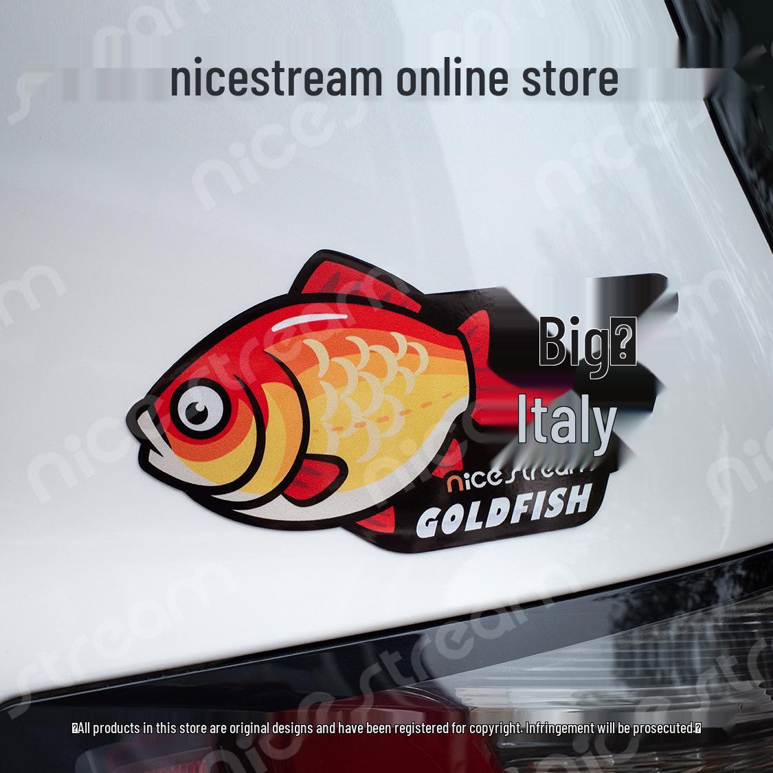 Reflective Magnetic Fish Pun Sticker - 20cm
Reflective Magnetic Fish Pun Sticker - 20cm