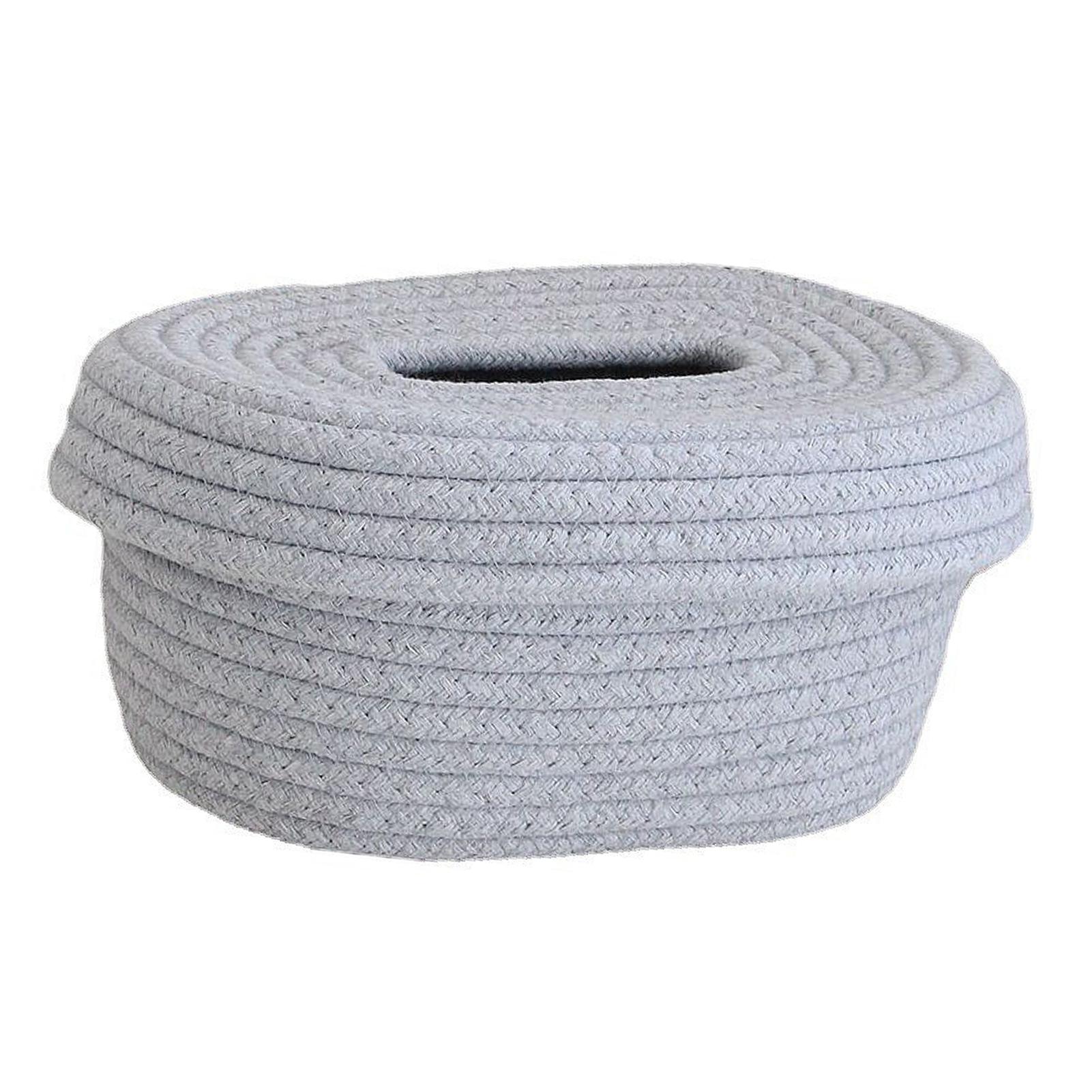 Tissue Box Cover Handmade Cotton Rope Napkin Tissue Holder Decorative Household Desktop Tissue Storage Box Grey сірий
Tissue Box Cover Handmade Cotton Rope Napkin Tissue Holder Decorative Household Desktop Tissue Storage Box Grey сірий