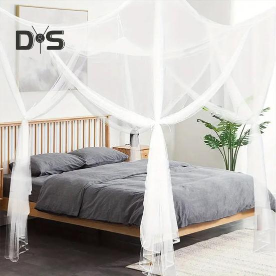 Double Bed Mosquito Net Fine Mesh Canopy Breathable 4 Corner Summer Bed Curtain for Indoor Outdoor Family Dormitory Use 1 Set чорний
Double Bed Mosquito Net Fine Mesh Canopy Breathable 4 Corner Summer Bed Curtain for Indoor Outdoor Family Dormitory Use 1 Set чорний