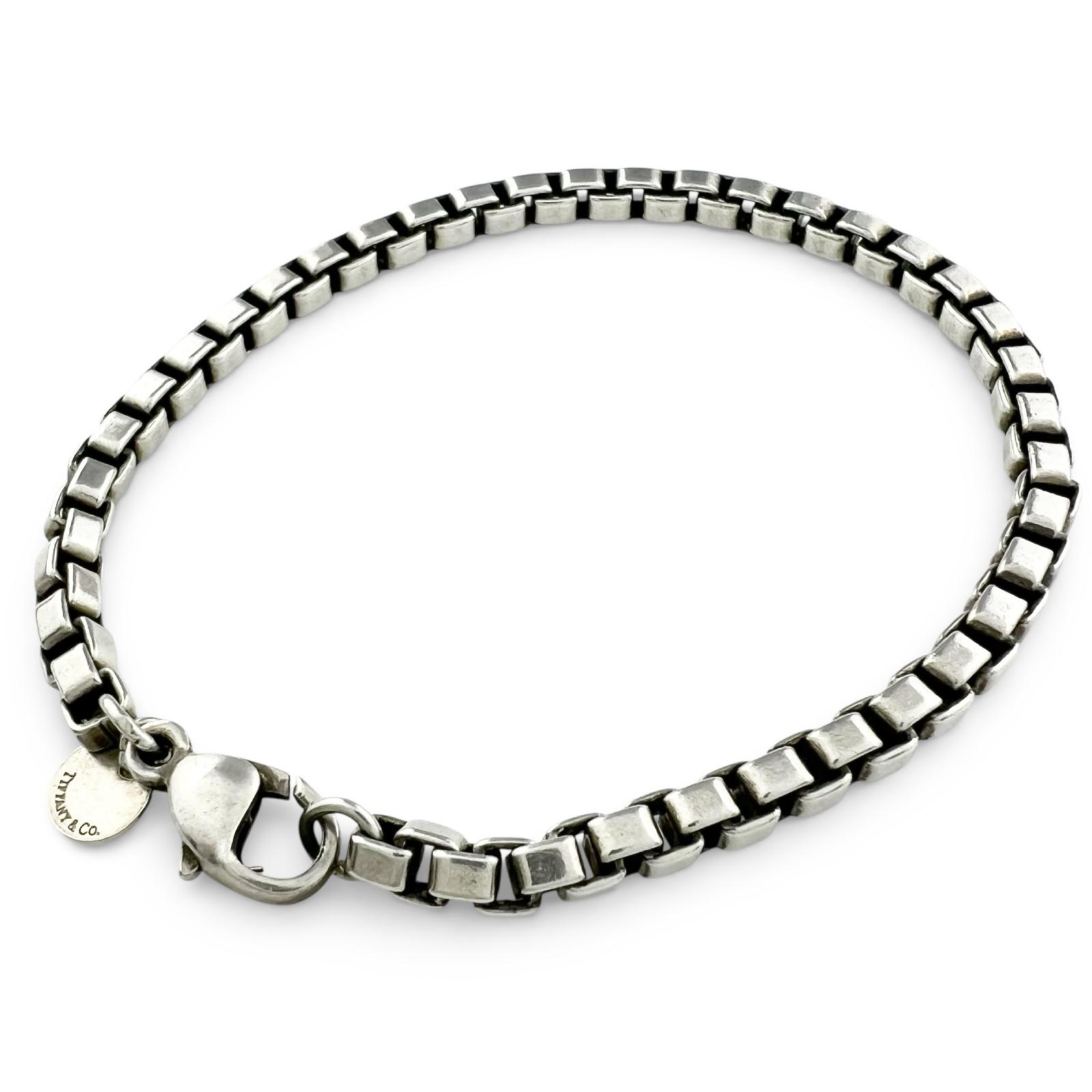 Great TIFFANY&Co. bracelet Venetian Silver 925 mens Used
Great TIFFANY&Co. bracelet Venetian Silver 925 mens Used