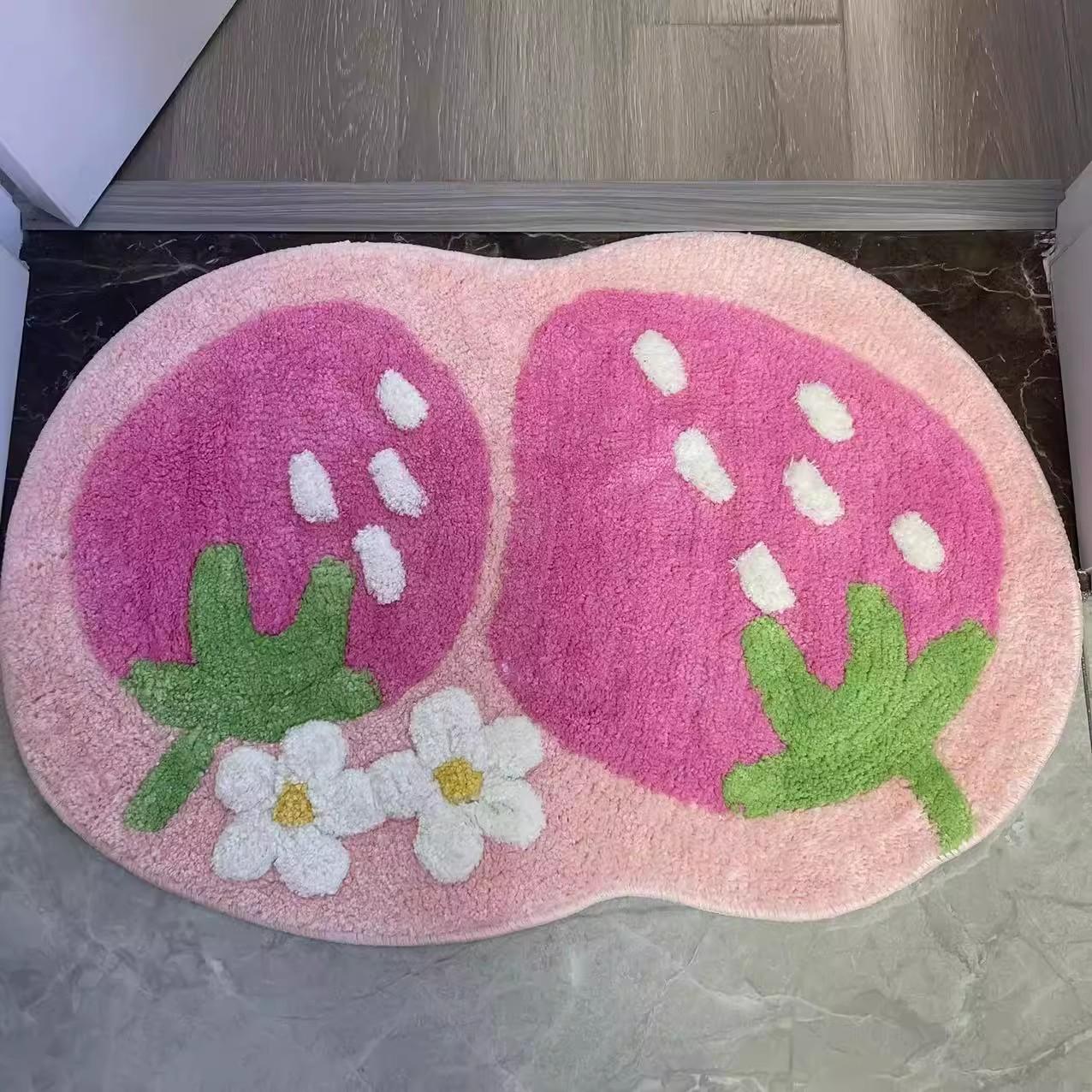 Cute Strawberry Flocking Bath Mat Pink Sweet Girls Home Decor Carpet Bedroom Bedside Rug Non-slip Hallway Entrance Door Mats 50cmX75cm розовый
Cute Strawberry Flocking Bath Mat Pink Sweet Girls Home Decor Carpet Bedroom Bedside Rug Non-slip Hallway Entrance Door Mats 50cmX75cm розовый