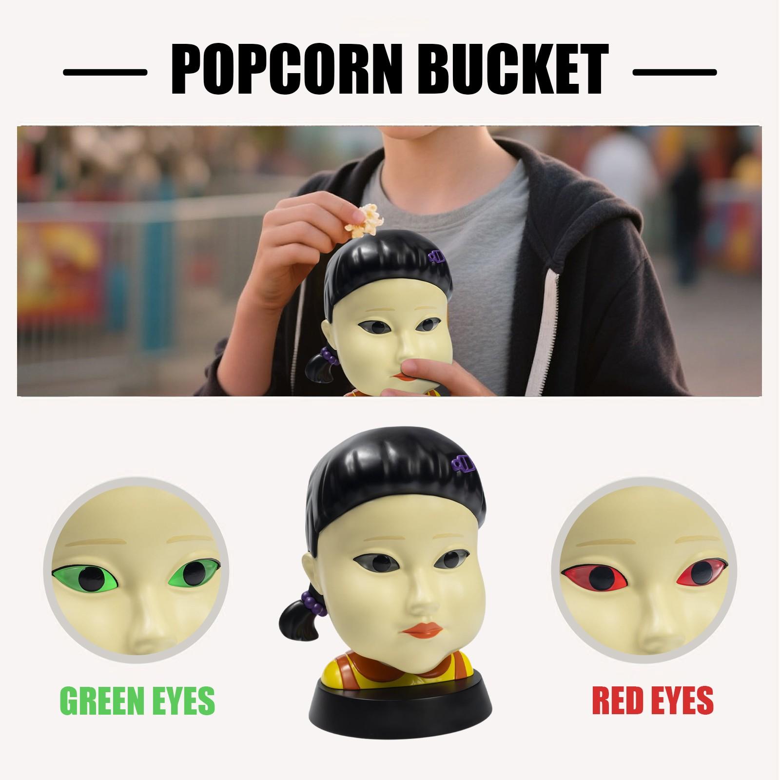 Popcorn Bucket With Eyes That Change Color, Peculiarly Shaped Popcorn Bucket, Unique Home Decoration, Storage Place One Size
Popcorn Bucket With Eyes That Change Color, Peculiarly Shaped Popcorn Bucket, Unique Home Decoration, Storage Place One Size