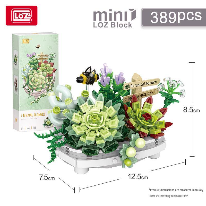 LOZ Succulent & Cherry Blossom Bonsai Building Blocks - Flower Bouquet Toy for Girls Gift Assembly
LOZ Succulent & Cherry Blossom Bonsai Building Blocks - Flower Bouquet Toy for Girls Gift Assembly