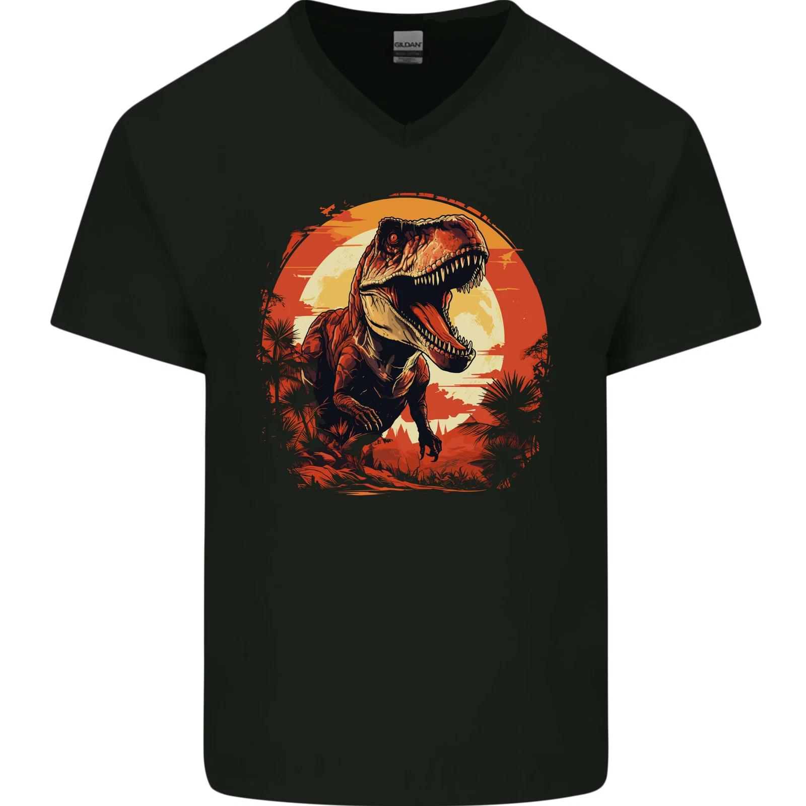 T-Rex Moon Landscape Dinosaurs Mens V-Neck Cotton T-Shirt XL
T-Rex Moon Landscape Dinosaurs Mens V-Neck Cotton T-Shirt XL