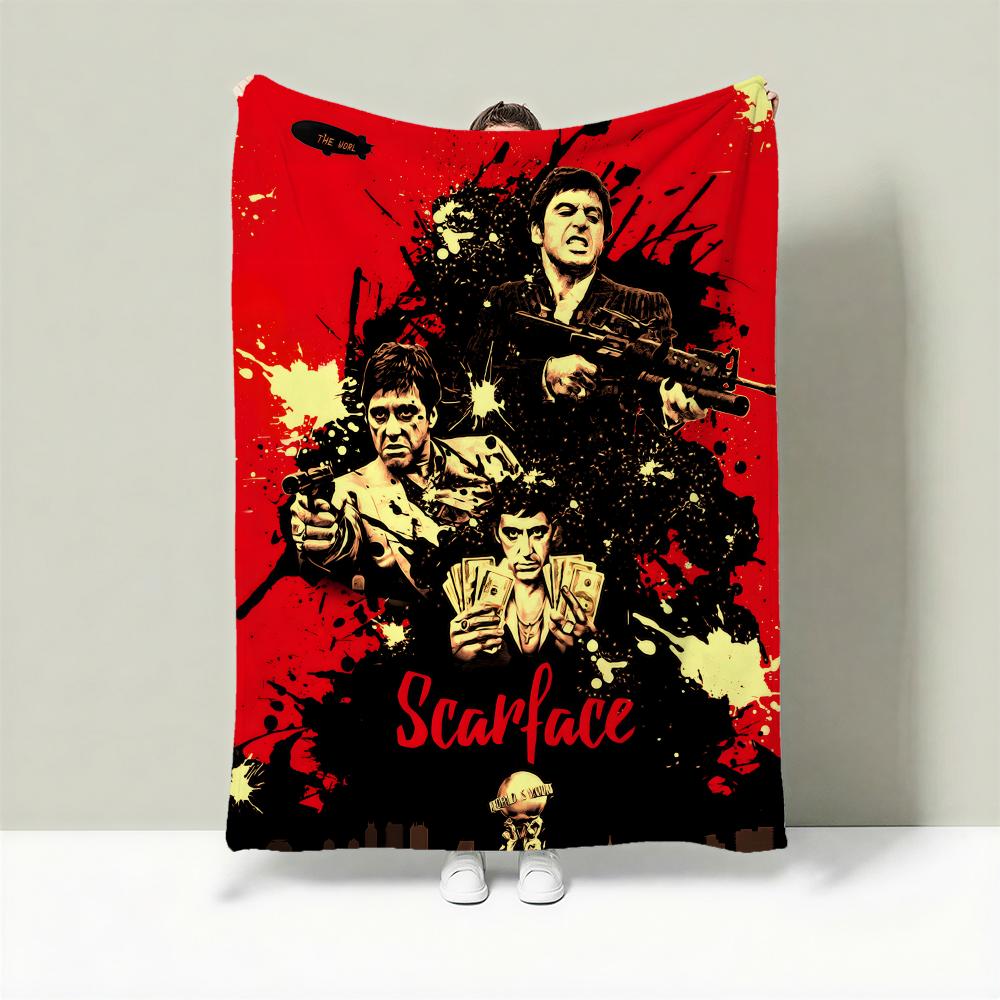 Movie S-Scarface Throw Lightweight 240g Flannel Blanket Soft Skin-friendly for Summer Cooling 75cmx90cm
Movie S-Scarface Throw Lightweight 240g Flannel Blanket Soft Skin-friendly for Summer Cooling 75cmx90cm