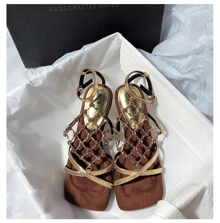 Senyu Sea Lane, new rhinestone high heel square head thick heel Internet celebrity temperament metallic commuter open-toed sandals women 40 золотий
Senyu Sea Lane, new rhinestone high heel square head thick heel Internet celebrity temperament metallic commuter open-toed sandals women 40 золотий