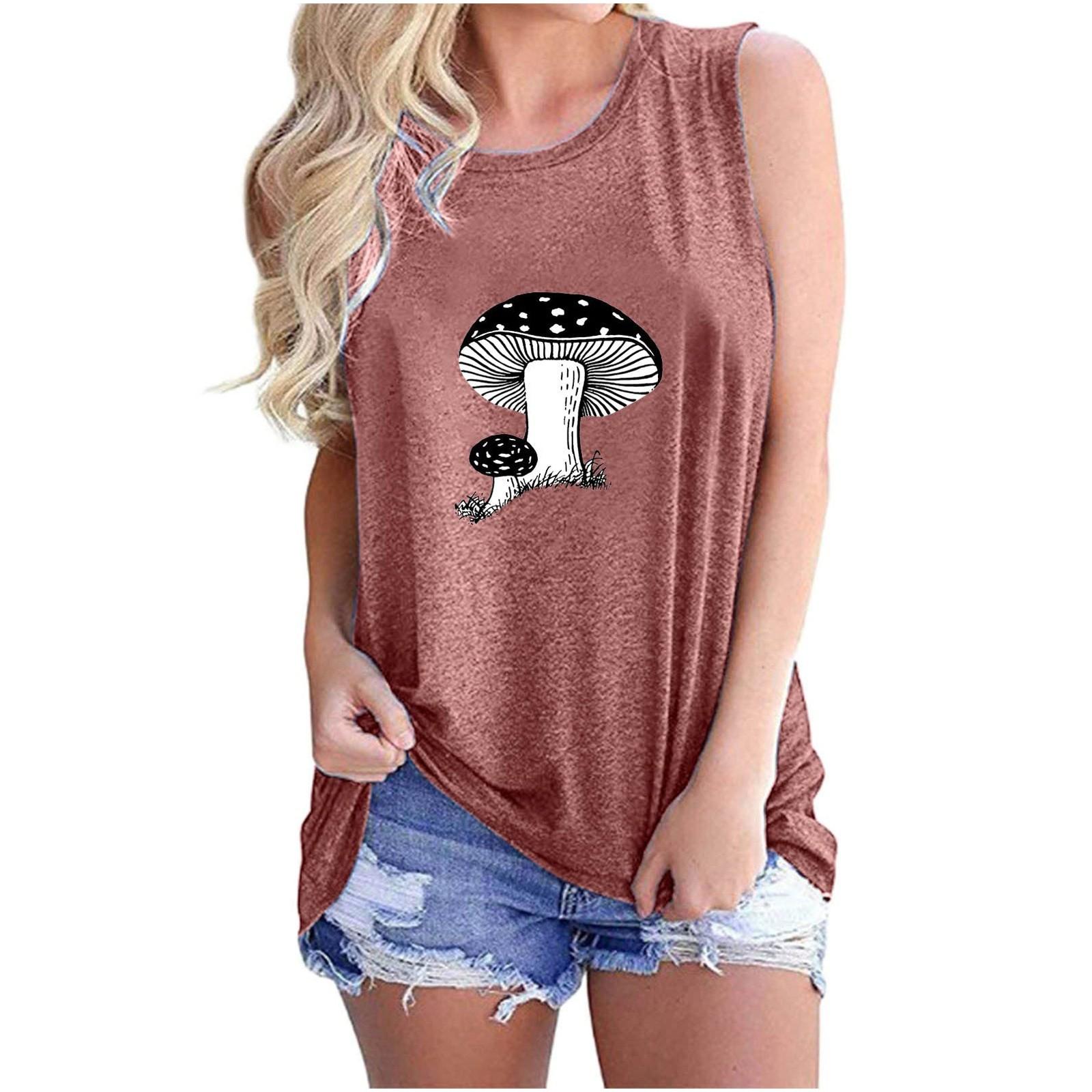 (SU)Women s Summer Fashion Casual Round Neck Loose T-Shirt Vintage Graphic Print Vest Top
(SU)Women s Summer Fashion Casual Round Neck Loose T-Shirt Vintage Graphic Print Vest Top
