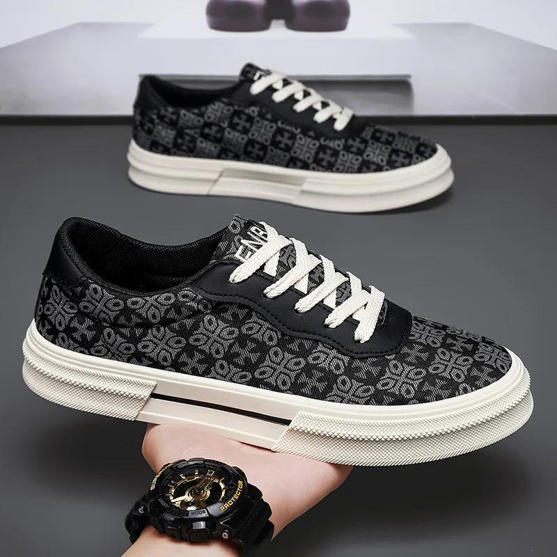 New Men Canvas Casual Shoes Fashion Print Flat Skate Shoes Young Man Street Cool Loafers 44 чорний
New Men Canvas Casual Shoes Fashion Print Flat Skate Shoes Young Man Street Cool Loafers 44 чорний