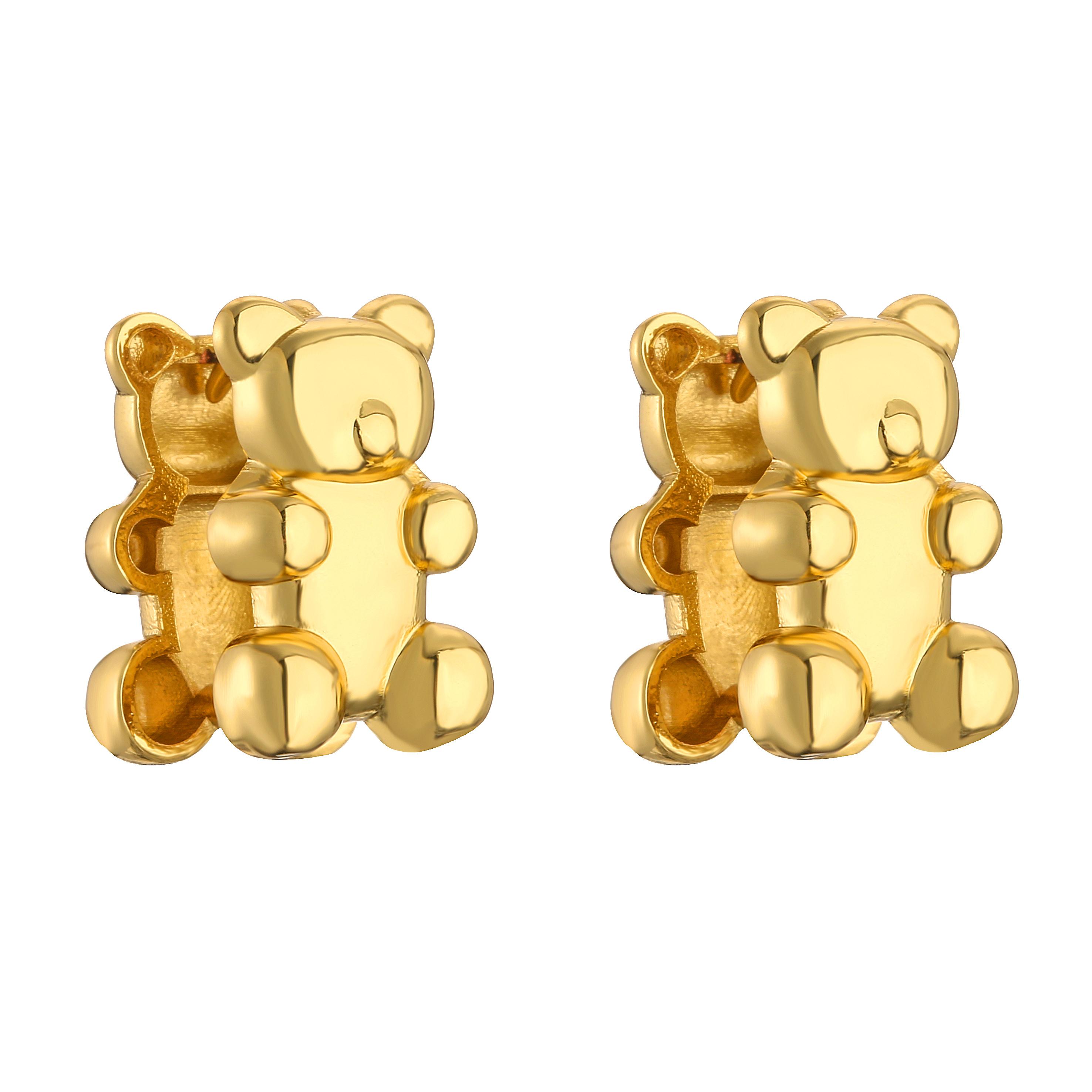 HECHENG,Fashion Gold Color Bear Animal Hoop Earrings For Women Cute Brass 18K Plated Cartoon hoop Earrings Ear Zircon
HECHENG,Fashion Gold Color Bear Animal Hoop Earrings For Women Cute Brass 18K Plated Cartoon hoop Earrings Ear Zircon