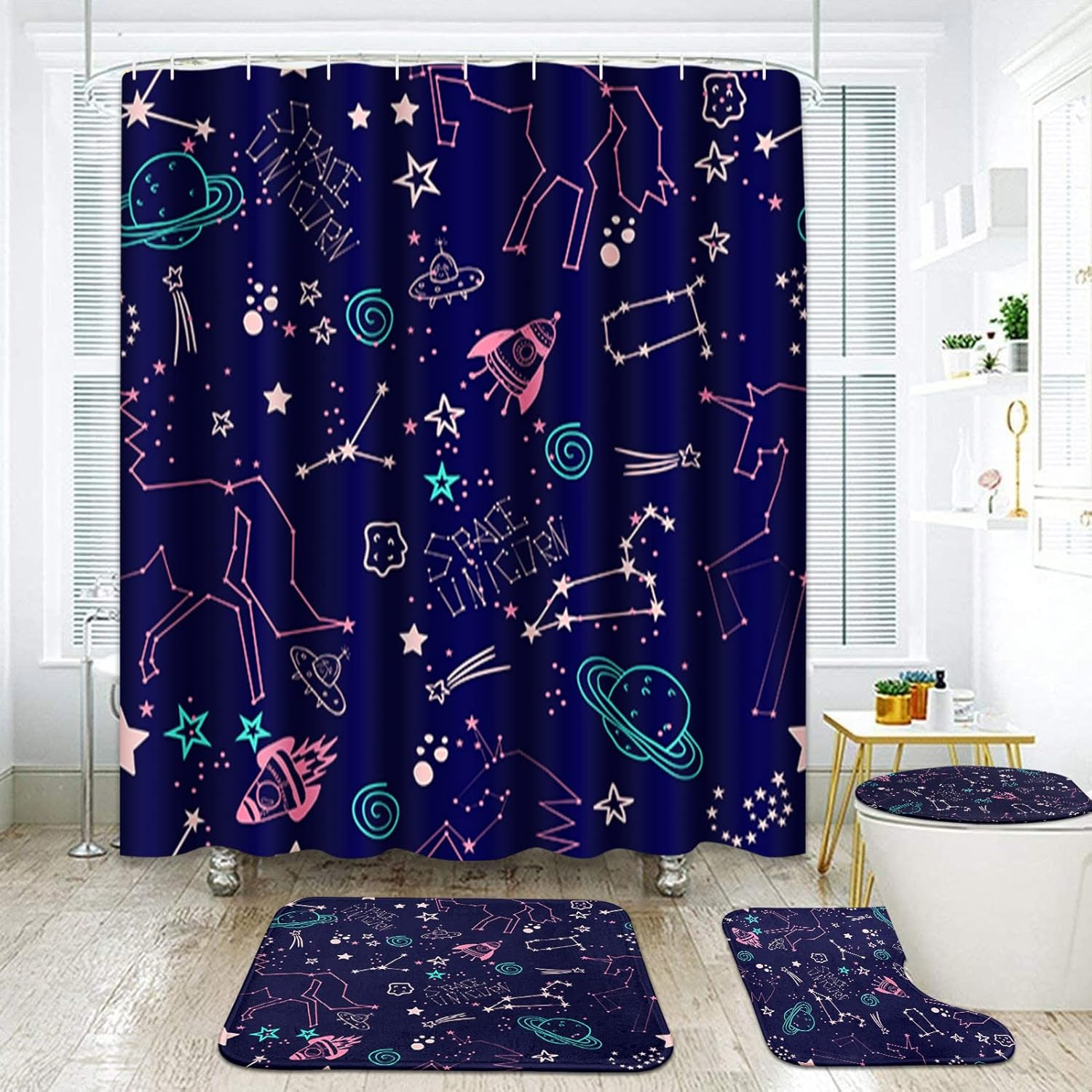 Artsocket Pink Mermaid Tail Scales Bathroom Set With Shower Curtain And Rugs Accessories Sea Turtle Seahorse Octopus Conch Showe W60H190(CM)-1 Pcs
Artsocket Pink Mermaid Tail Scales Bathroom Set With Shower Curtain And Rugs Accessories Sea Turtle Seahorse Octopus Conch Showe W60H190(CM)-1 Pcs