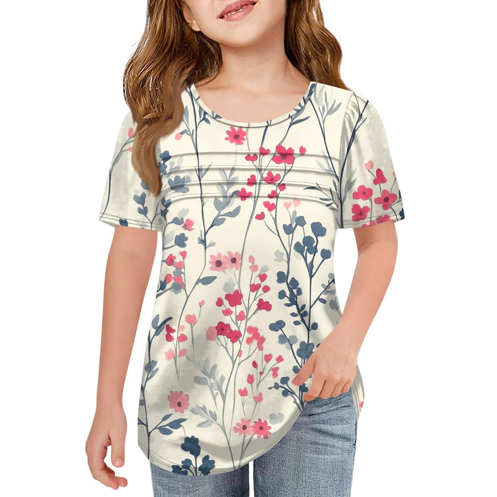 Children Fold T-shirts Short-sleeved Summer Round Collar T-shirt Printing Flowers Leisure Coat 160 бежевий
Children Fold T-shirts Short-sleeved Summer Round Collar T-shirt Printing Flowers Leisure Coat 160 бежевий