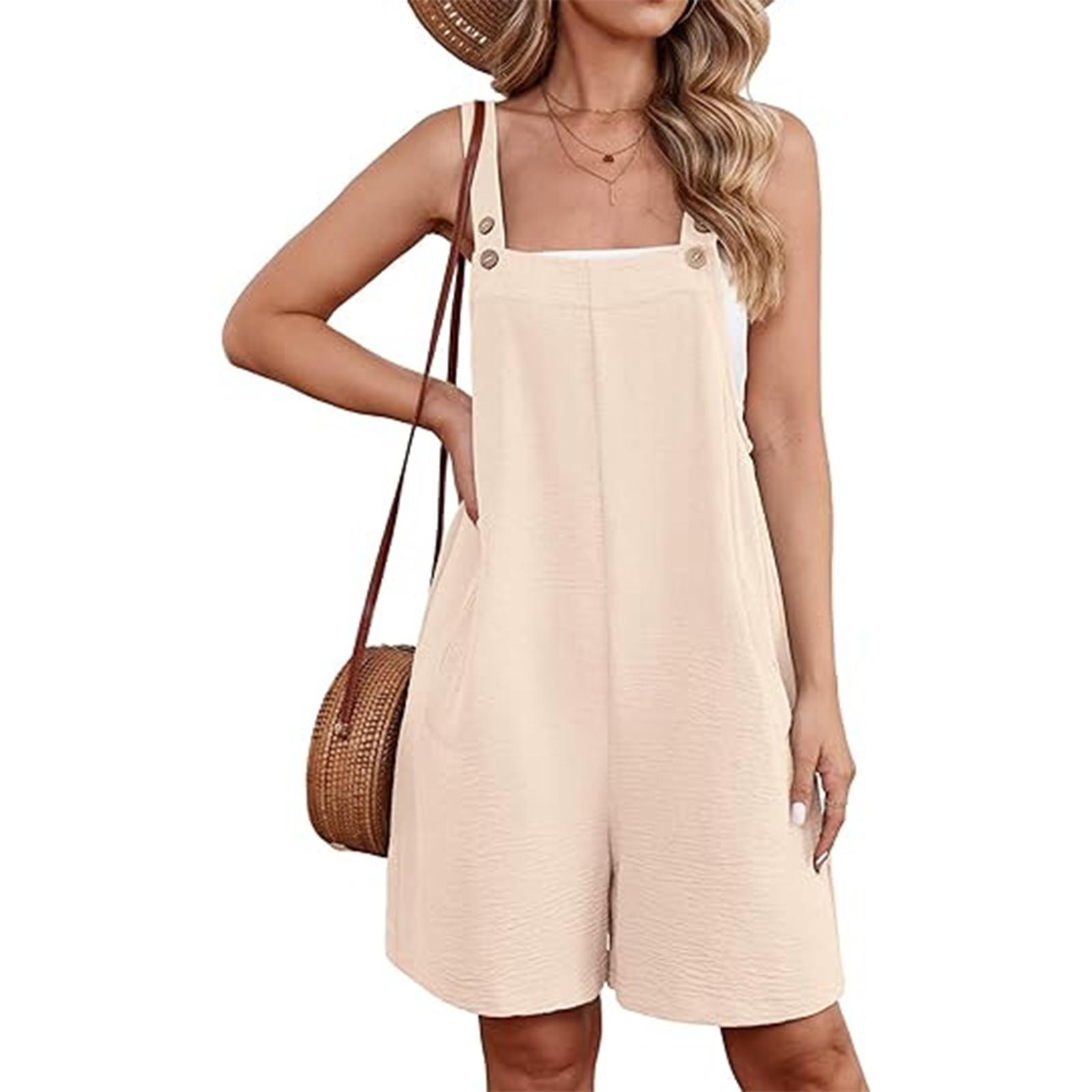 Women s Color Buckle Jumpsuit Shorts With Pockets And Suspenders L бежевый
Women s Color Buckle Jumpsuit Shorts With Pockets And Suspenders L бежевый