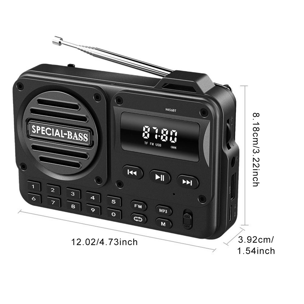 Portable FM Radio with LED Display Digital Radio Recorder BT 5 4 Radio Speaker Special Bass Sound Support TF Card for Home чорний
Portable FM Radio with LED Display Digital Radio Recorder BT 5 4 Radio Speaker Special Bass Sound Support TF Card for Home чорний
