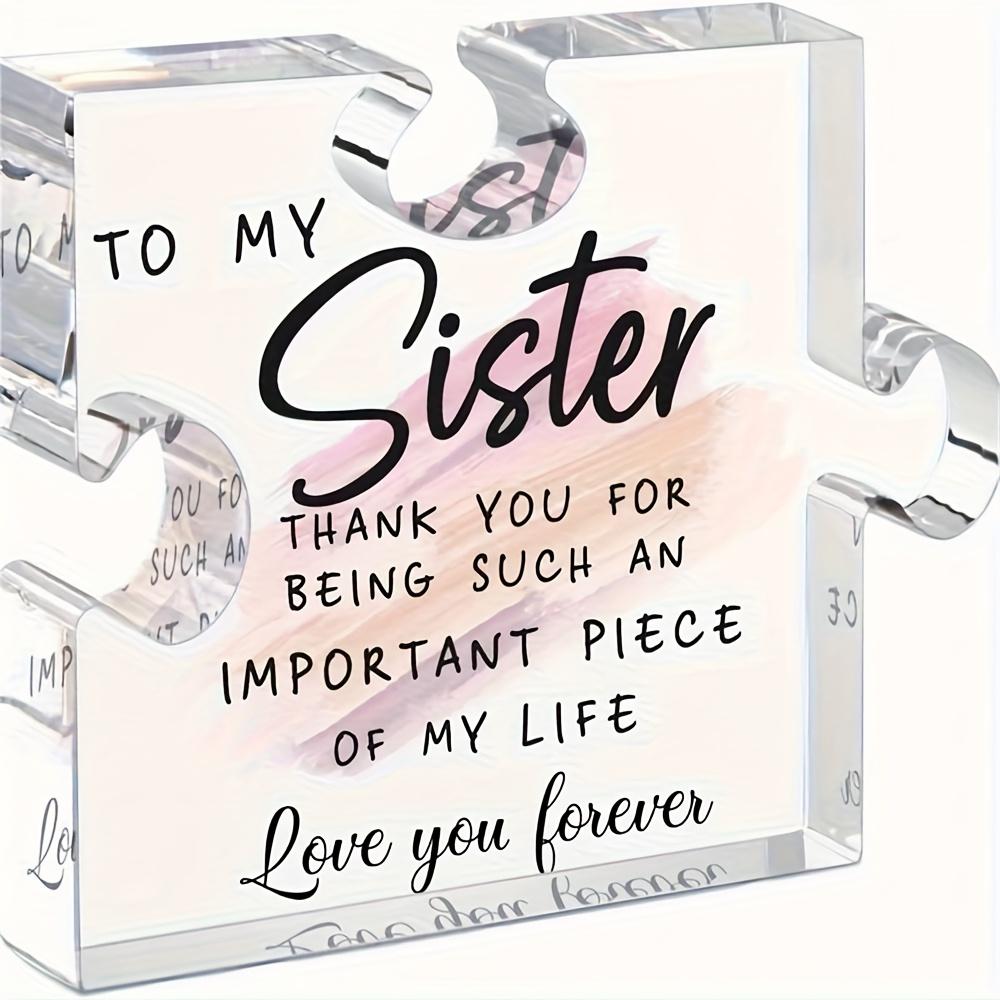 Sister Appreciation Desk Plaque - Sentimental Gift for Birthdays, Thanksgiving, Christmas, and Mother S Day From Siblings with Heartfelt Message, De 10*8cm
Sister Appreciation Desk Plaque - Sentimental Gift for Birthdays, Thanksgiving, Christmas, and Mother S Day From Siblings with Heartfelt Message, De 10*8cm