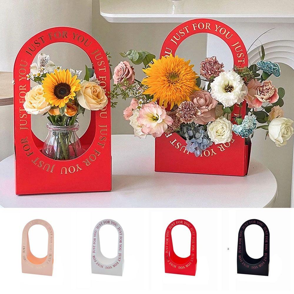 Handheld Flowers Bouquet Wrapping Box Paper Gift Bag Portable Flower Basket Birthday білий
Handheld Flowers Bouquet Wrapping Box Paper Gift Bag Portable Flower Basket Birthday білий