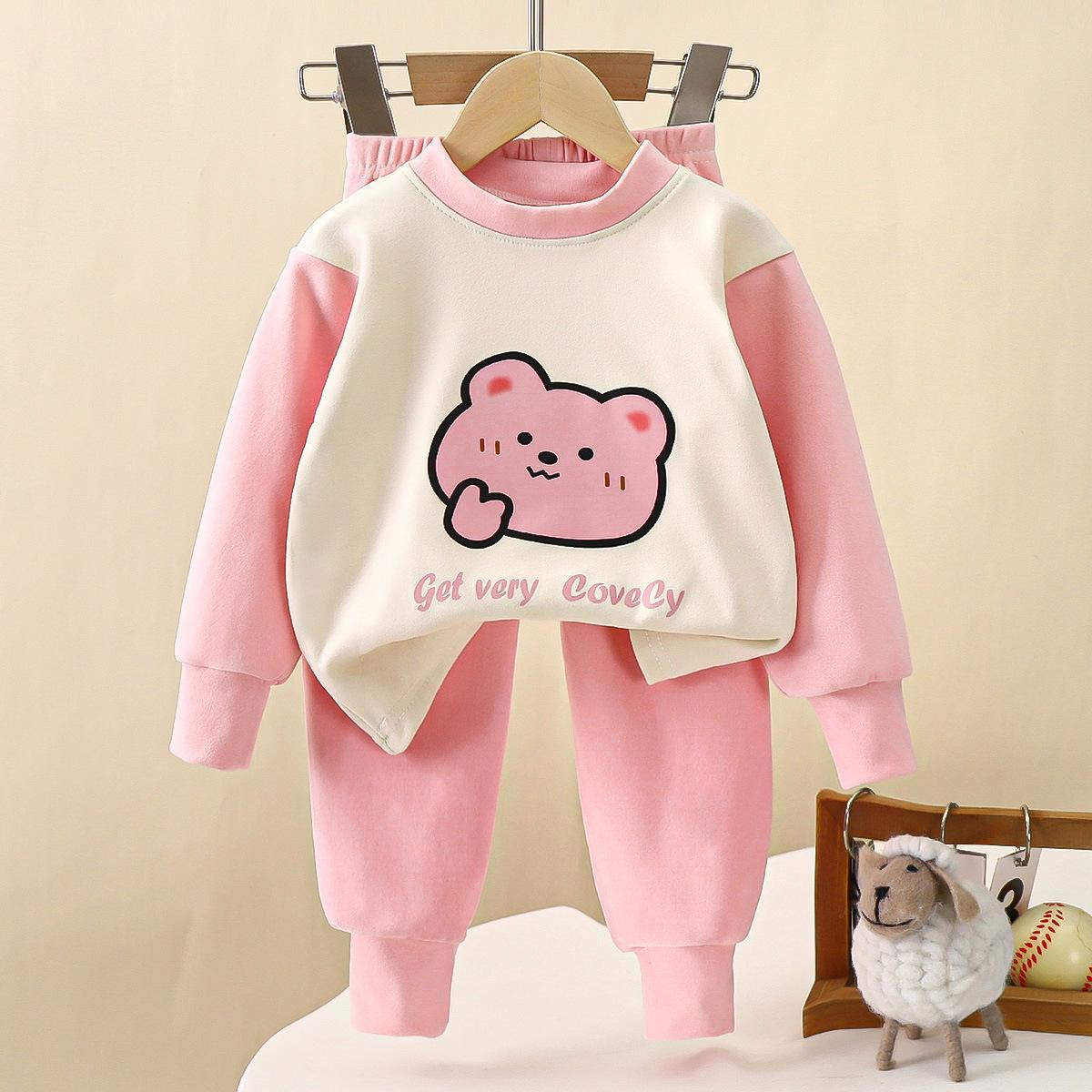 Children Autumn Winter Double Face Velvet Set Boys Girls Thermal Underwear Pajamas Homewear 80cm
Children Autumn Winter Double Face Velvet Set Boys Girls Thermal Underwear Pajamas Homewear 80cm
