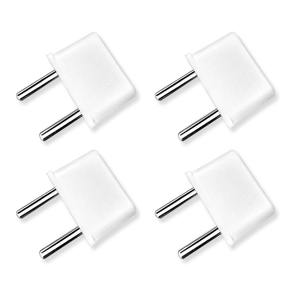 European Outlet Conversion Adapter for Overseas Travel Power Conversion Plug C Type Set of 4 (White) білий
European Outlet Conversion Adapter for Overseas Travel Power Conversion Plug C Type Set of 4 (White) білий
