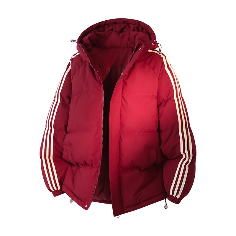 Korean Style Men s Thickened Warm Hooded Cotton Jacket - Loose Fit Youth Design 2XL вина червоного кольору
Korean Style Men s Thickened Warm Hooded Cotton Jacket - Loose Fit Youth Design 2XL вина червоного кольору